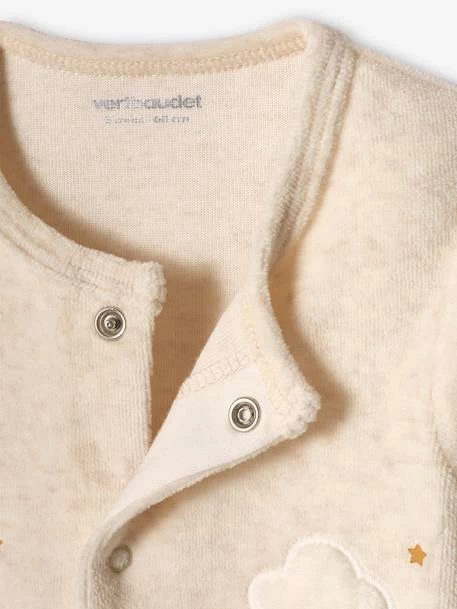 Dors-bien En Velours Bébé Ouverture Devant Beige Chiné - Vertbaudet – Image 3