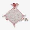 Doudou Carré Oiseau - Flowers & Butterflies - LITTLE DUTCH Rose Pâle - Little Dutch