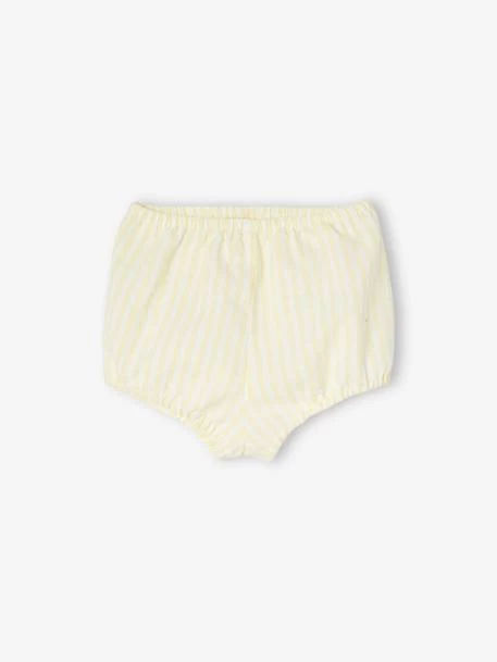 Ensemble 3 Pièces Bébé : Robe + Bloomer + Bandeau Jaune Pastel - Vertbaudet – Image 4