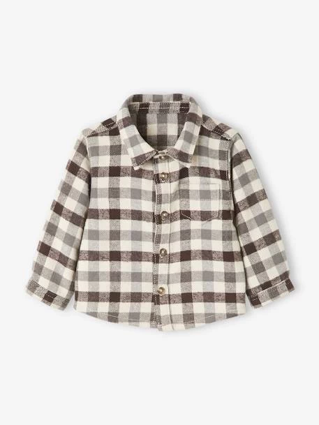 Ensemble Bébé Chemise En Flanelle + Pantalon En Velours Carreaux Anthracite - Vertbaudet – Image 2