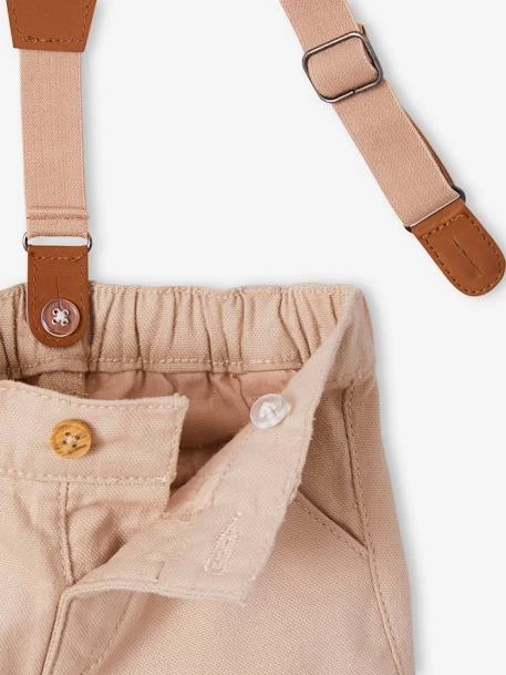 Ensemble Bébé Chemise Et Short à Bretelles Beige - Vertbaudet – Image 6