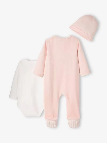 Ensemble Bébé Fille Dors-bien + Body + Bonnet Disney® Marie Les Aristochats Rose - Disney – Image 5