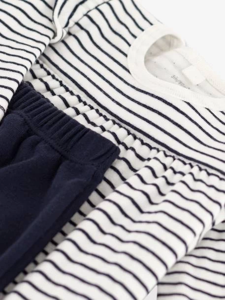 Ensemble Bébé Robe Marinière + Legging PETIT BATEAU écru - Petit Bateau – Image 3