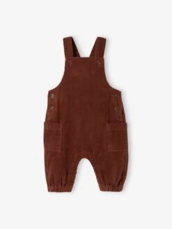 Ensemble Bébé : Salopette En Velours Et Body Naissance Beige - Vertbaudet