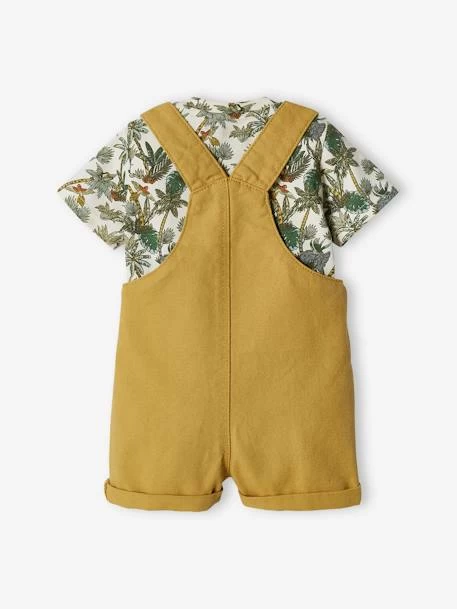 Ensemble Bébé Salopette Et T-shirt Exotique Bronze - Vertbaudet – Image 4
