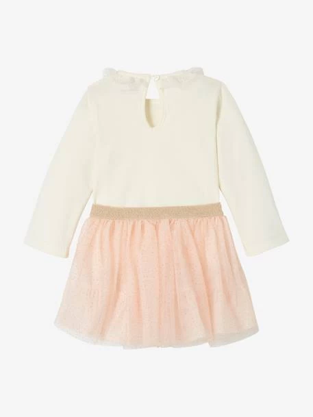 Ensemble Bébé T-shirt à Collerette Et Jupe En Tulle écru - Vertbaudet – Image 2