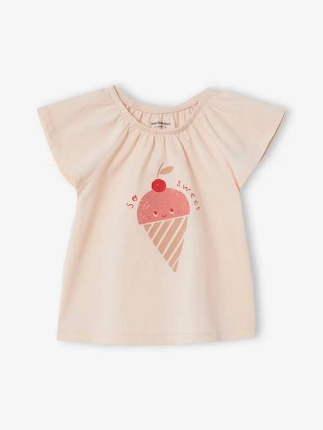 Ensemble Bébé T-shirt + Short Rose Clair - Vertbaudet – Image 2