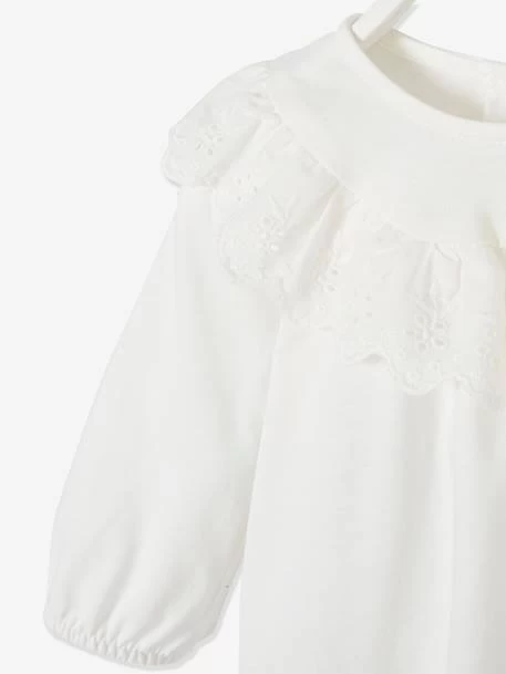 Ensemble Blouse + Bloomer + Collants Bébé Naissance Caramel Imprimé - Vertbaudet – Image 6