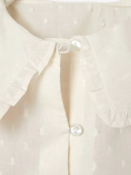 Ensemble Blouse En Plumetis Et Jupe En Velours Bébé Ivoire - Vertbaudet – Image 6