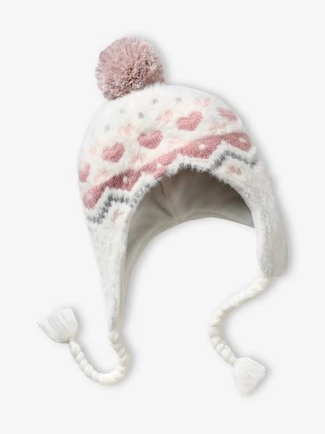 Ensemble En Maille Jacquard Bonnet + Snood + Moufles Bébé Fille écru - Vertbaudet – Image 2