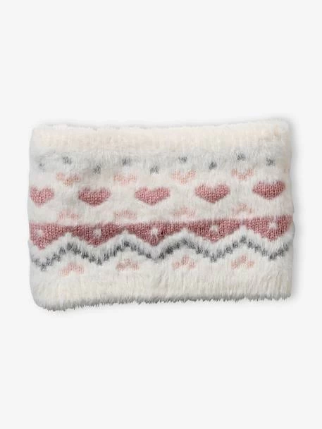 Ensemble En Maille Jacquard Bonnet + Snood + Moufles Bébé Fille écru - Vertbaudet – Image 3