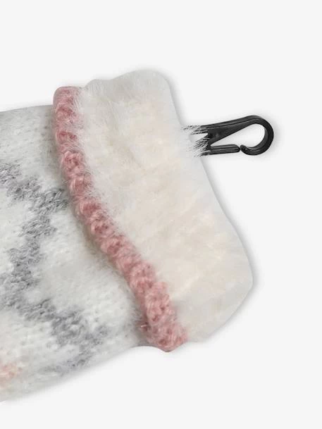 Ensemble En Maille Jacquard Bonnet + Snood + Moufles Bébé Fille écru - Vertbaudet – Image 6