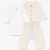 Ensemble Naissance 3 Pièces PETIT BATEAU Beige - Petit Bateau