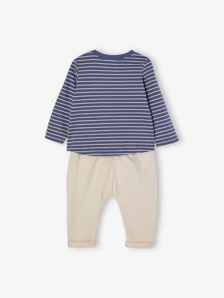 Ensemble T-shirt Et Pantalon Molleton Bébé Indigo - Vertbaudet – Image 6