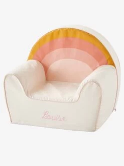 Fauteuil En Mousse Personnalisable Arc-en-ciel Blanc - Vertbaudet