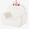 Fauteuil En Mousse Personnalisable Licorne Blanc - Vertbaudet