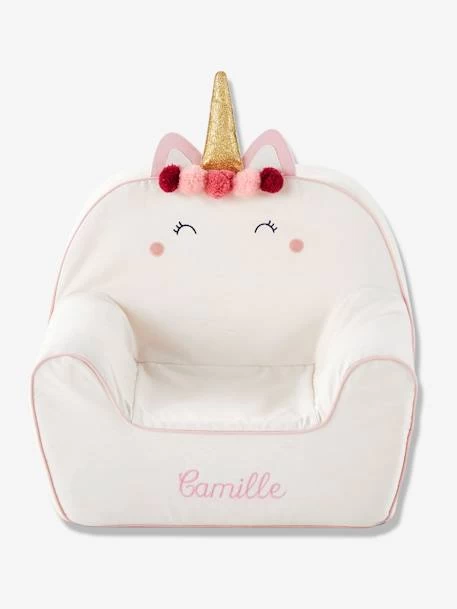 Fauteuil En Mousse Personnalisable Licorne Blanc - Vertbaudet – Image 3