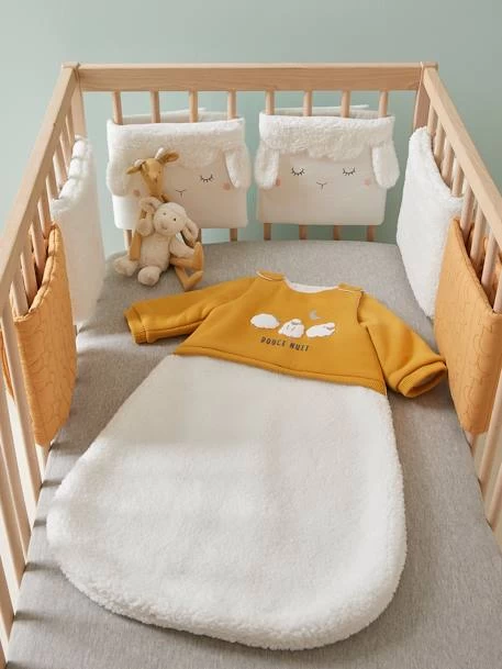 Gigoteuse Manches Amovibles Bi-matière PETIT MOUTON Miel / écru - Vertbaudet – Image 3