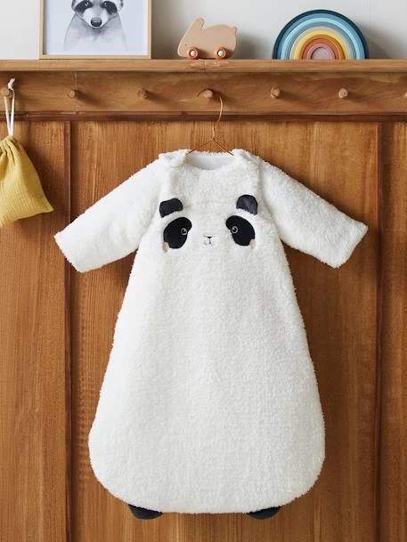 Gigoteuse Manches Amovibles En Sherpa PANDA écru - Vertbaudet – Image 4