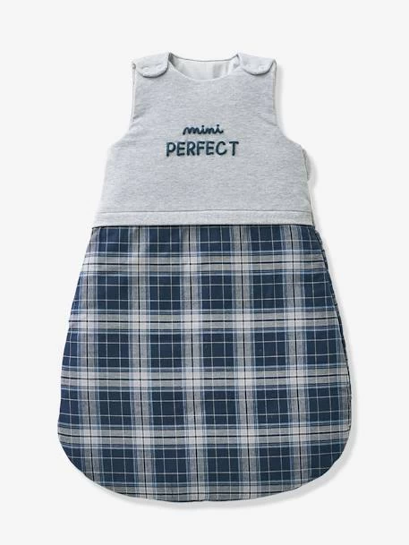 Gigoteuse Manches Amovibles MINI PERFECT Gris Chiné / Bleu - Vertbaudet – Image 2