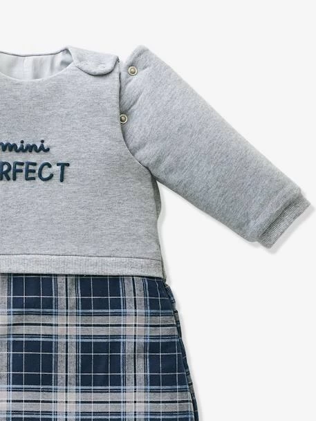 Gigoteuse Manches Amovibles MINI PERFECT Gris Chiné / Bleu - Vertbaudet – Image 3