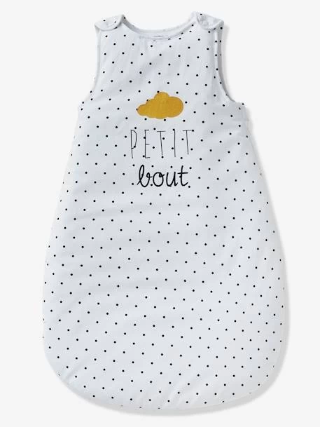 Gigoteuse Sans Manches PETIT BOUT Blanc Imprimé - Vertbaudet