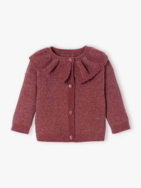 Gilet Avec Col Bébé Mauve - Vertbaudet