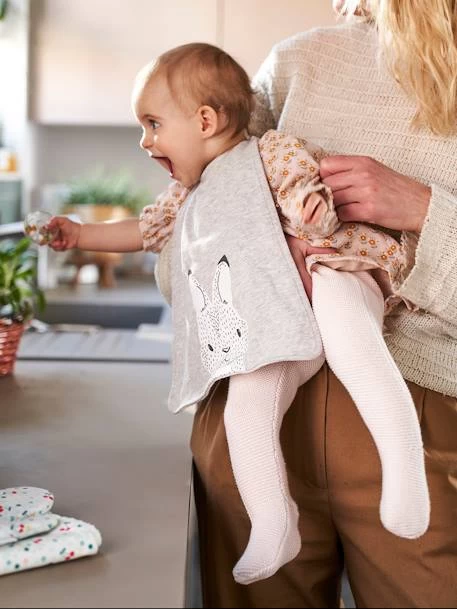 Grand Bavoir Enfant Gris Chiné - Vertbaudet – Image 5