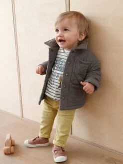 Jean Bébé Garçon Coupe Droite Moutarde - Vertbaudet