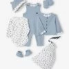 Kit Naissance 6 Pièces Personnalisable + Sac Bleu - Vertbaudet