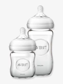 Kit Nouveau-né : 2 Biberons En Verre (125 + 240 Ml) Philips AVENT Natural Transparent - Philips Avent