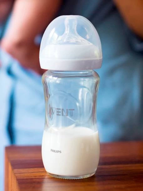Kit Nouveau-né : 3 Biberons En Verre + Sucette Philips AVENT Natural Transparent - Philips Avent – Image 2