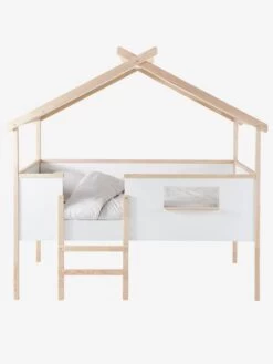 Lit Cabane Enfant Robinson Blanc - Vertbaudet