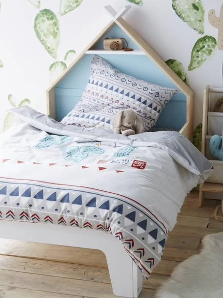 Lit évolutif Enfant Fond Réversible Bleu Ou Rose LIGNE TIPILI Blanc - Vertbaudet – Image 2