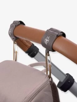 Lot De 2 Attaches Poussette Lässig Avec Mousqueton Anthracite - Lassig