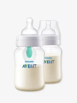 Lot De 2 Biberons 240 Ml Philips AVENT Anti-colic Avec Valve AirFree Transparent - Philips Avent