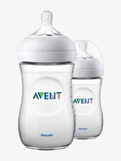 Lot De 2 Biberons 260 Ml Philips AVENT Natural Sans BPA Transparent - Philips Avent