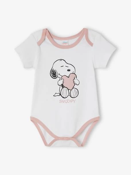 Lot De 2 Bodies Bébé Fille Snoopy Peanuts® Lot Blanc Et Rose - Snoopy – Image 2
