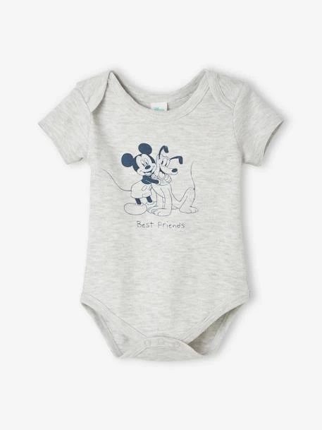 Lot De 2 Bodies Bébé Garçon Disney® Mickey & Friends Blanc / Gris Chiné - Mickey – Image 3