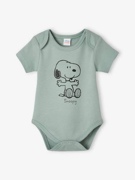 Lot De 2 Bodies Bébé Garçon Snoopy Peanuts® Sauge Et Blanc - Snoopy – Image 2