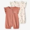 Lot De 2 Combishorts "lovely" Bébé Blush - Vertbaudet