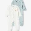 Lot De 2 Dors-bien Bébé En Velours Lot Vert Céladon - Vertbaudet