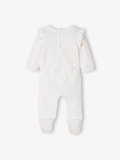 Lot De 2 Dors-bien Bébé Fille En Velours Lot Blanc - Vertbaudet – Image 4