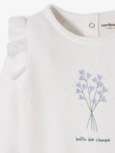 Lot De 2 Dors-bien Bébé Fille En Velours Lot Blanc - Vertbaudet – Image 5