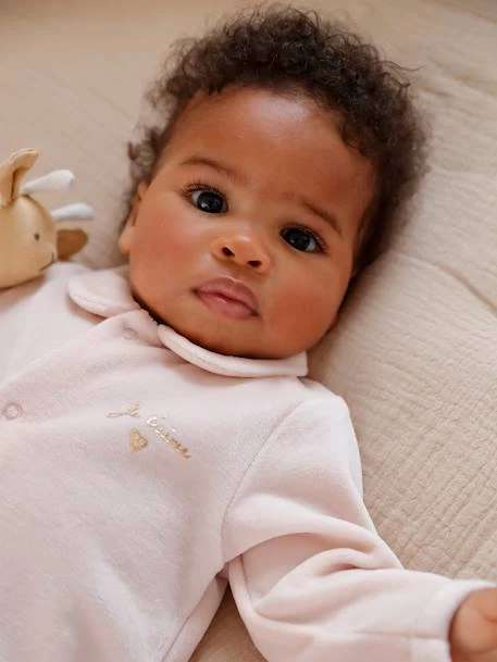 Lot De 2 Dors-bien Bébé Fille En Velours Lot Nude - Vertbaudet – Image 3