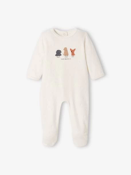 Lot De 2 Dors-bien Bébé Garçon "chiens" En Velours Lot Chamois - Vertbaudet – Image 2