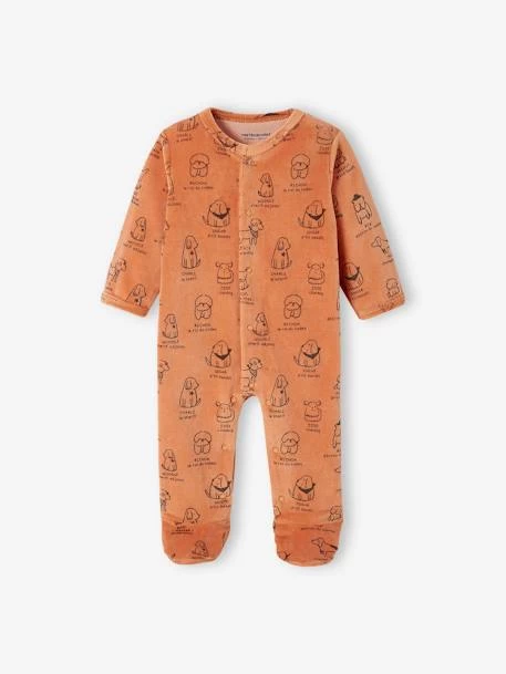 Lot De 2 Dors-bien Bébé Garçon "chiens" En Velours Lot Chamois - Vertbaudet – Image 3