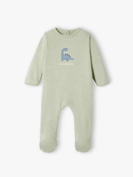 Lot De 2 Dors-bien Dinosaure En Jersey Bébé Garçon Vert D'eau - Vertbaudet – Image 2