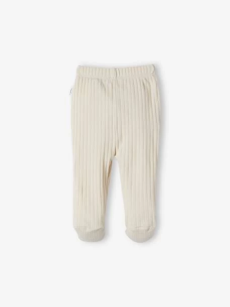 Lot De 2 Pantalons Bébé Avec Pieds Sable - Vertbaudet – Image 2