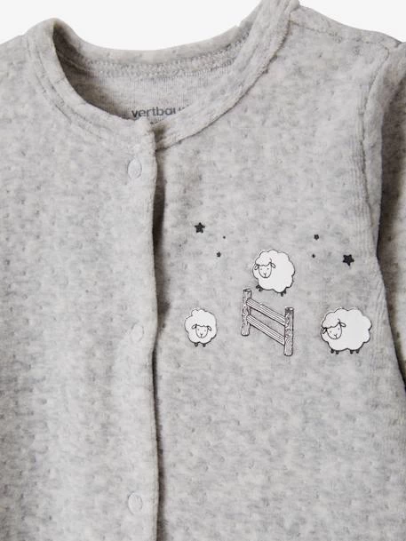 Lot De 2 Pyjamas Bébé En Velours Ouverture Naissance Nuage Lot Ivoire - Vertbaudet – Image 6